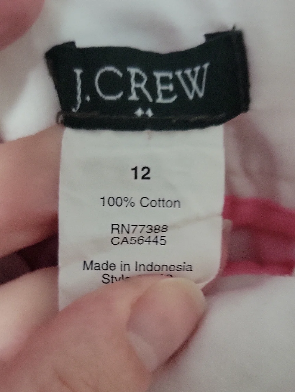 J. Crew Pink Gingham Cotton Shorts, Size 12